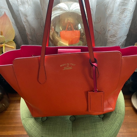 Gucci Orange/Pink Tote - Picture 9 of 12